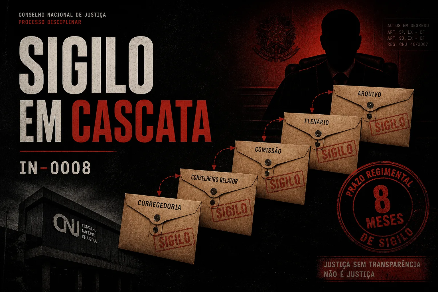Capa — sigilo em cascata no CNJ
