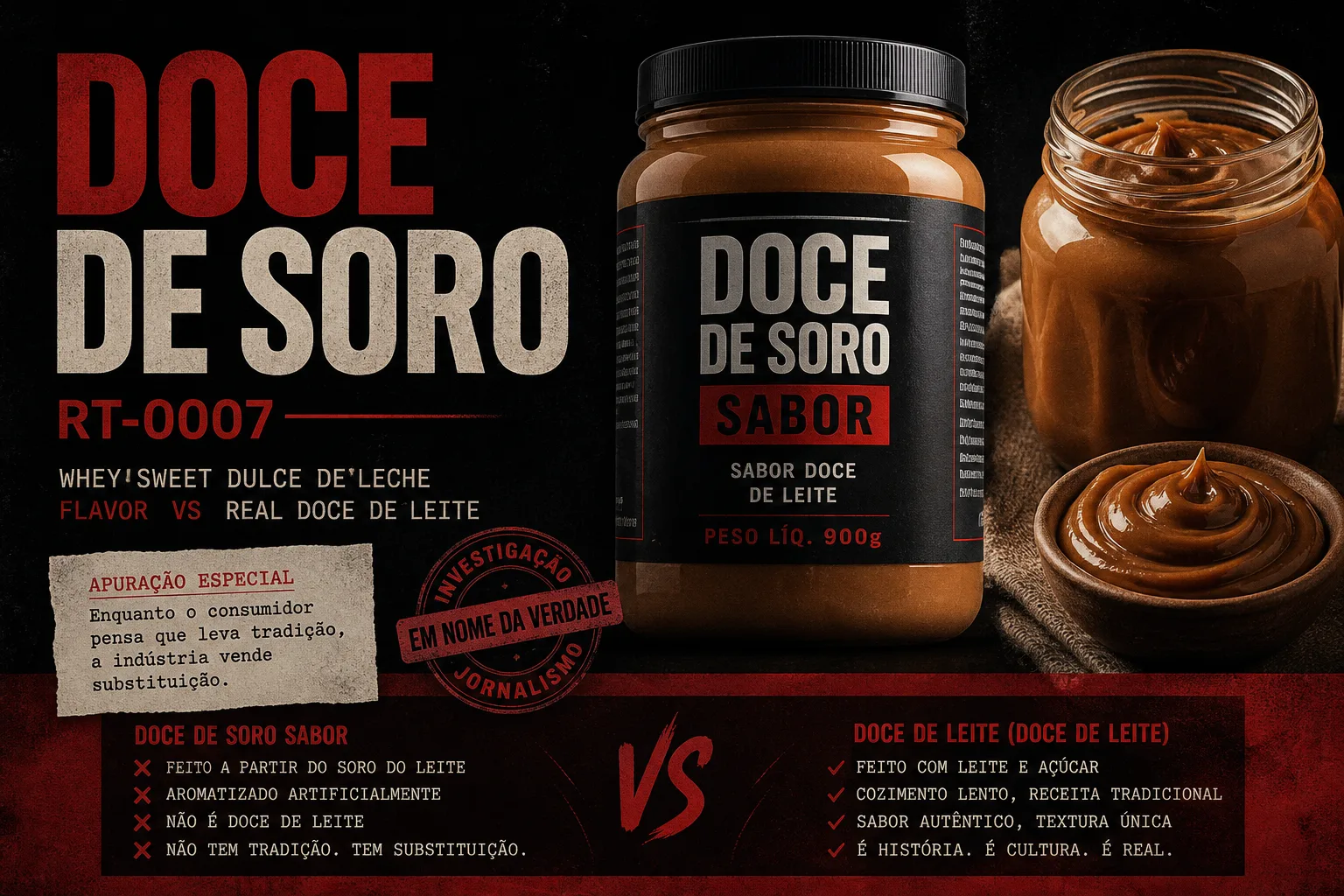 Capa — doce de soro sabor doce de leite