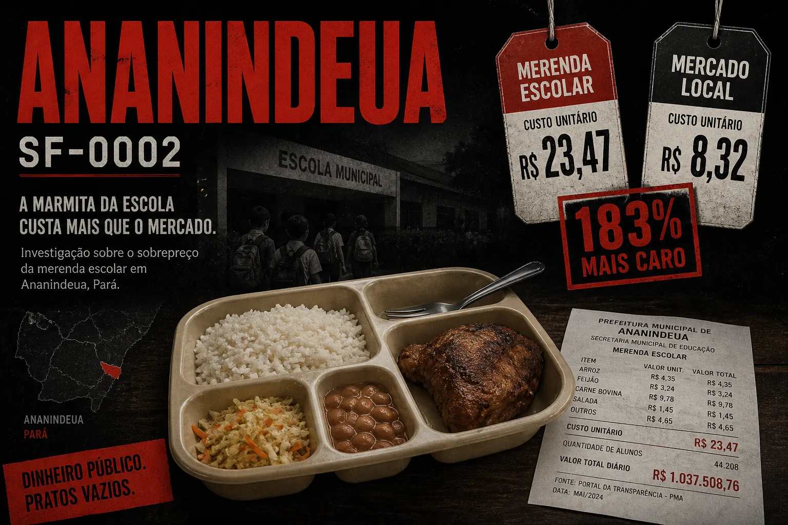 Capa — merenda escolar superfaturada em Ananindeua
